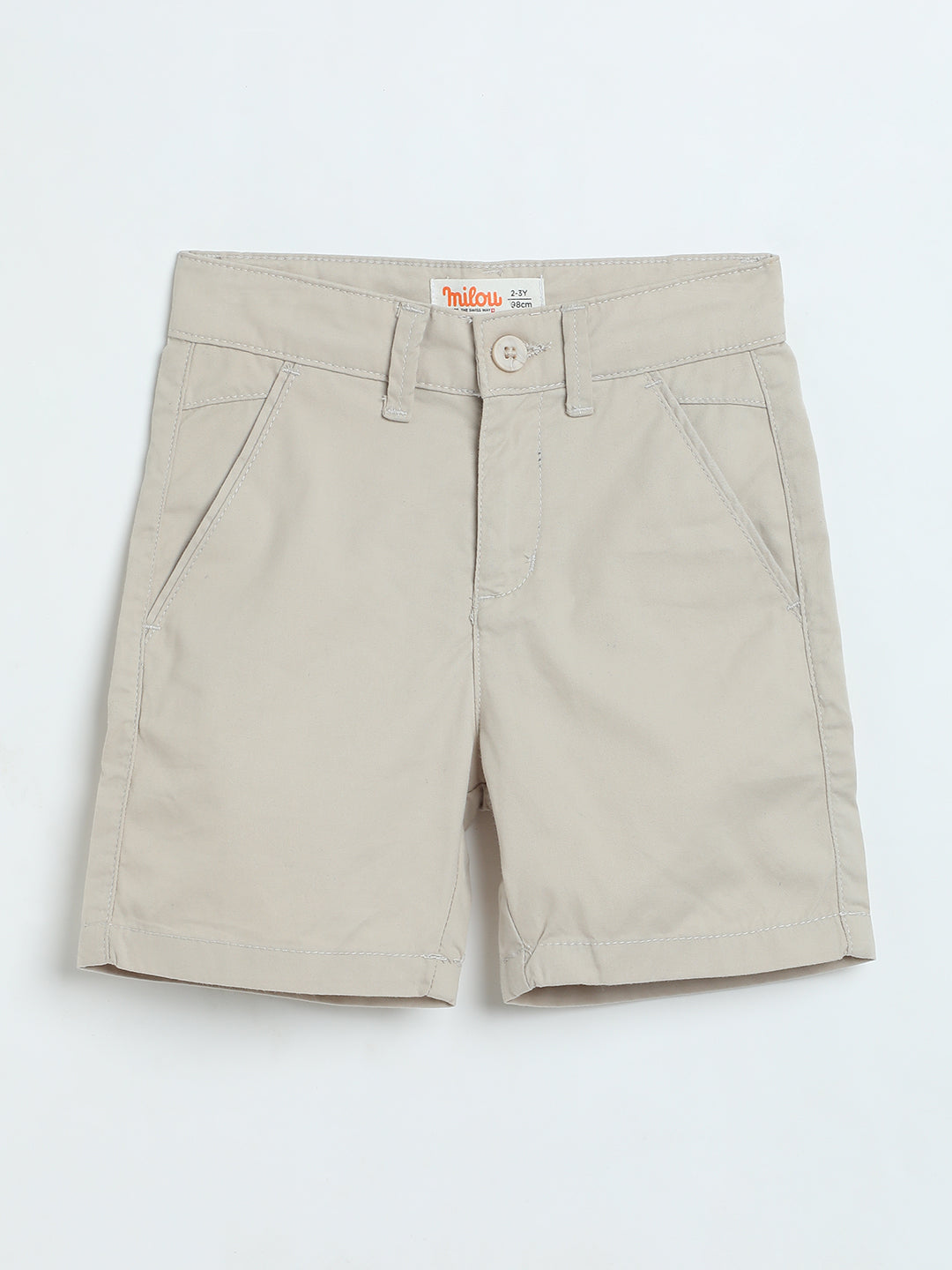 Milou Boys Ecru Twill Shorts