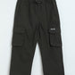 Milou Boys Olive Linen Cargo Pants