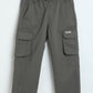 Milou Boys Dark Olive Cotton Poplin Cargo Pants