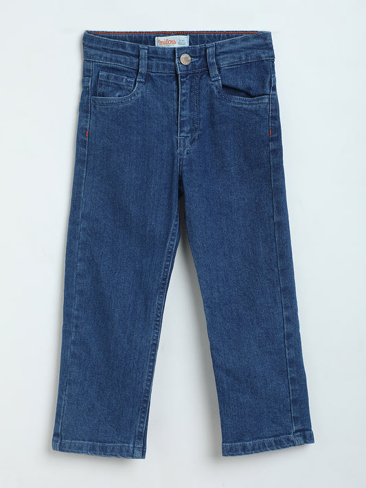 Boys Dark Blue Denim Jeans | Everyday Casual Jeans for Babies & Kids