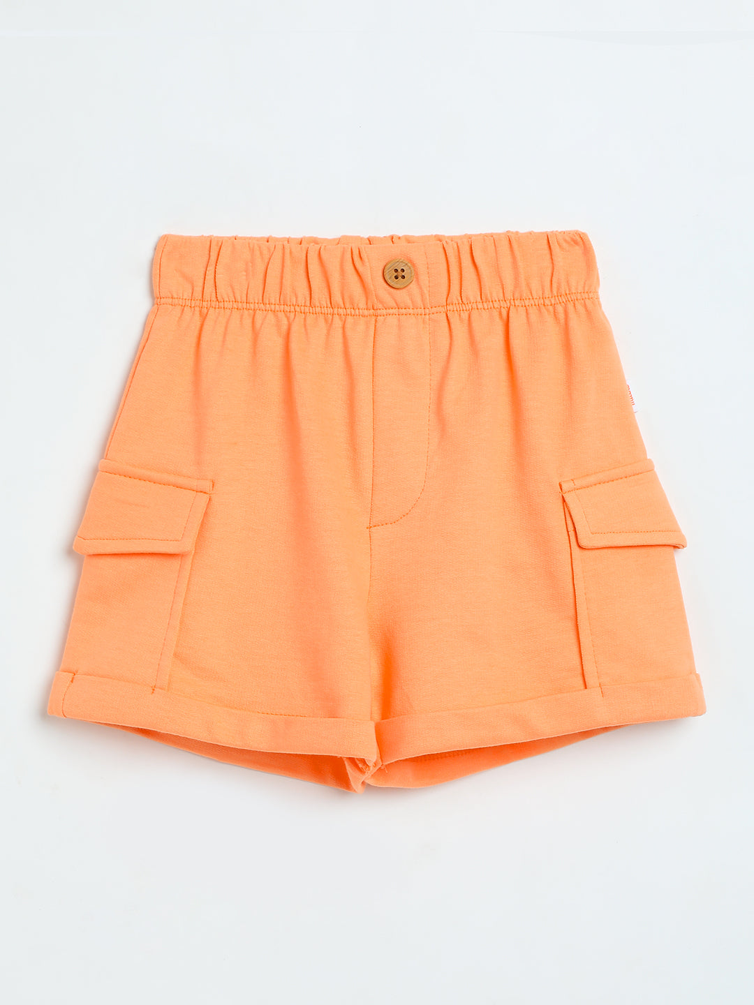 Milou Girls Orange Poplin Shorts