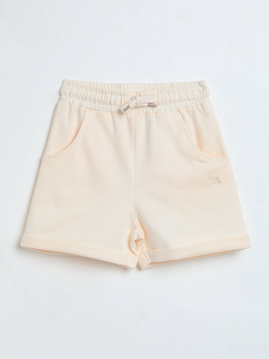 Milou Girls Candy Pink Loopknit Shorts