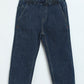 Milou Boys Dark Blue Cotton Denim Jeans | Comfortable Kids Everyday Pants