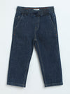 Milou Boys Dark Blue Cotton Denim Jeans | Comfortable Kids Everyday Pants