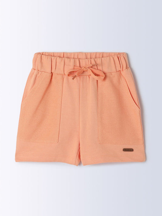 Baby Cotton Shorts | Apricot Adjustable Waist Shorts | Milou Kids - Milou - Care. The Swiss WayShorts