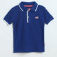 Boys Electric Indigo Piqué Polo T-Shirt | Kids Classic Polo - Milou - Care. The Swiss WayPolo