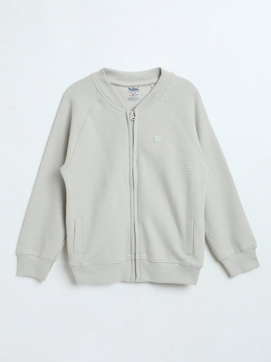 Boys Front-Open Sweatshirt - Milou - Care. The Swiss WaySweatshirt & Jackets