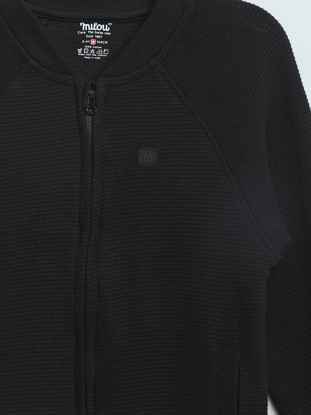 Boys Front-Open Sweatshirt - Milou - Care. The Swiss WaySweatshirt & Jackets
