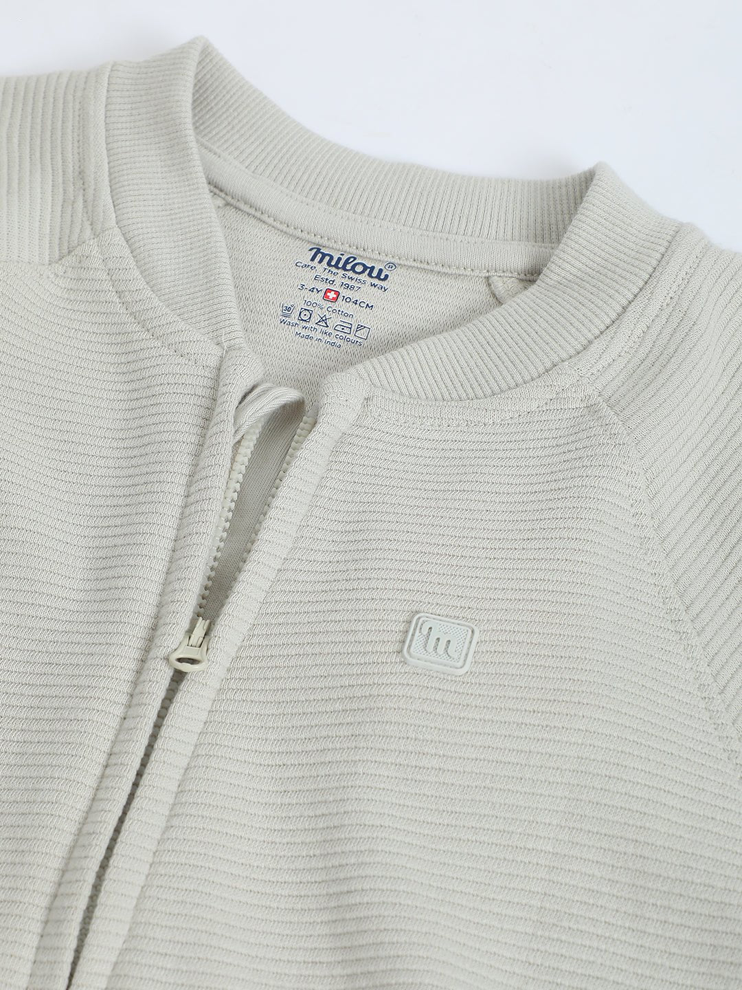 Boys Front-Open Sweatshirt - Milou - Care. The Swiss WaySweatshirt & Jackets