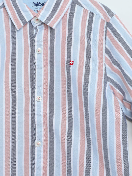 Boys Regular Collar Shirts - Milou - Care. The Swiss WayShirt