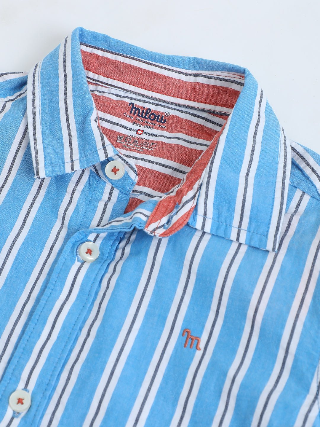 Boys Regular Collar Shirts - Milou - Care. The Swiss WayShirt