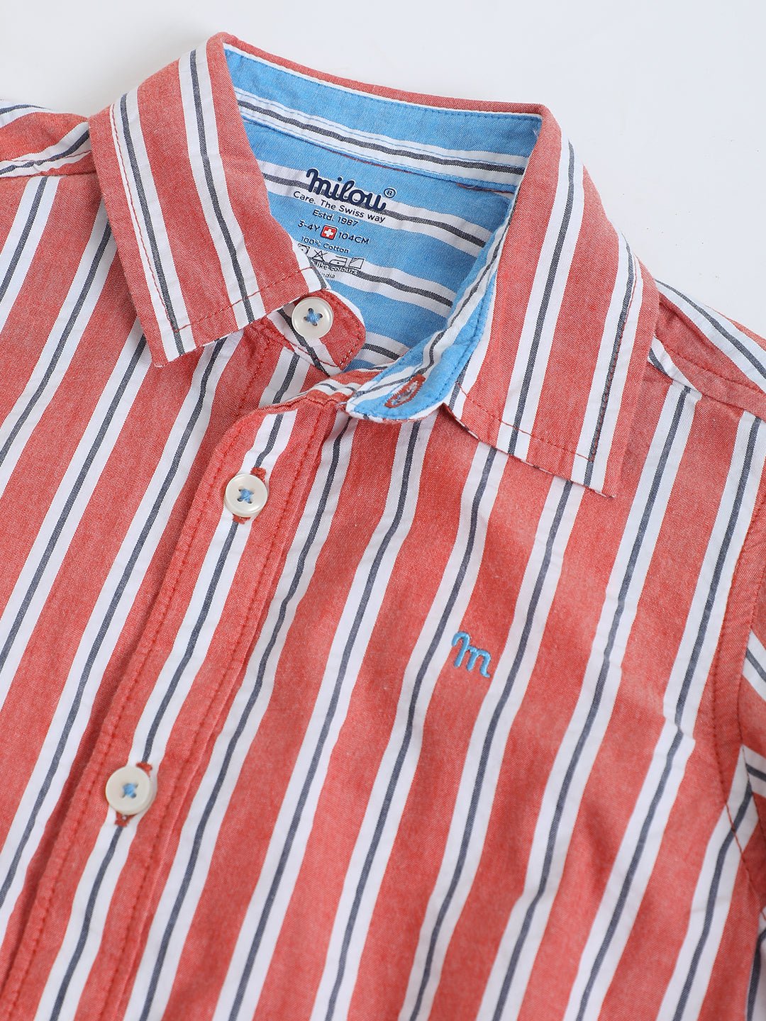 Boys Regular Collar Shirts - Milou - Care. The Swiss WayShirt