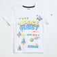 Boys White Cotton T-Shirt | Graphic Tee | Milou Kids - Milou - Care. The Swiss WayT-Shirt