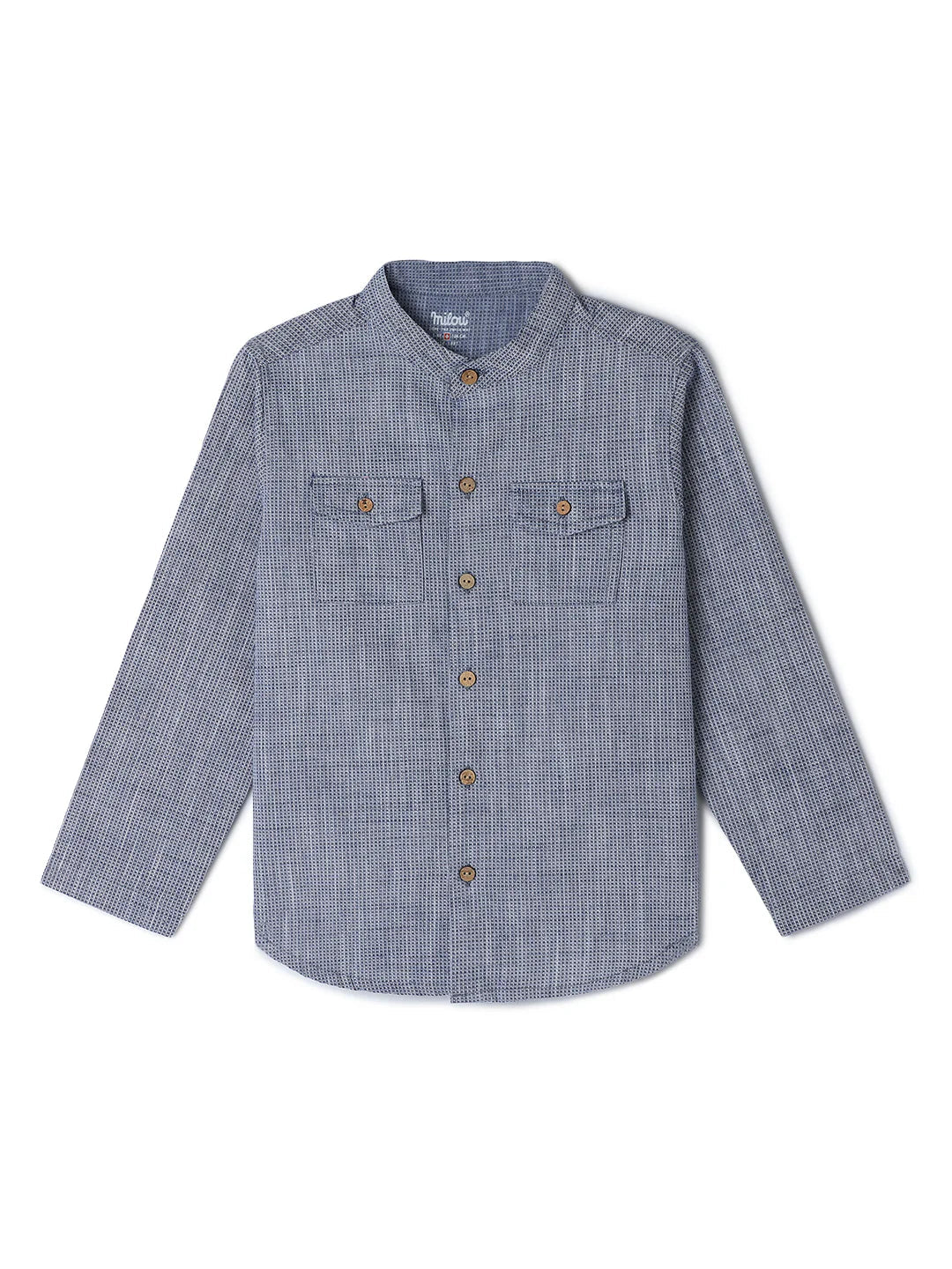 Full Sleeve Printed Bio-Washed Shirt - Milou - Care. The Swiss WayShirt