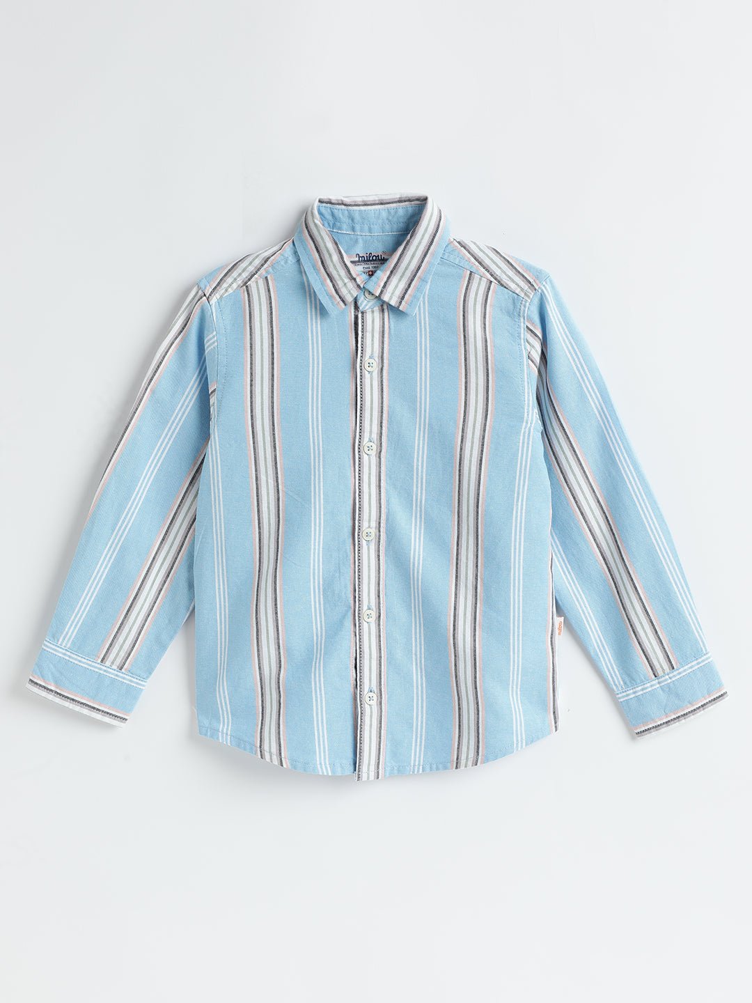 Full Sleeve Striped Bio-Washed Shirt - Milou - Care. The Swiss WayShirt