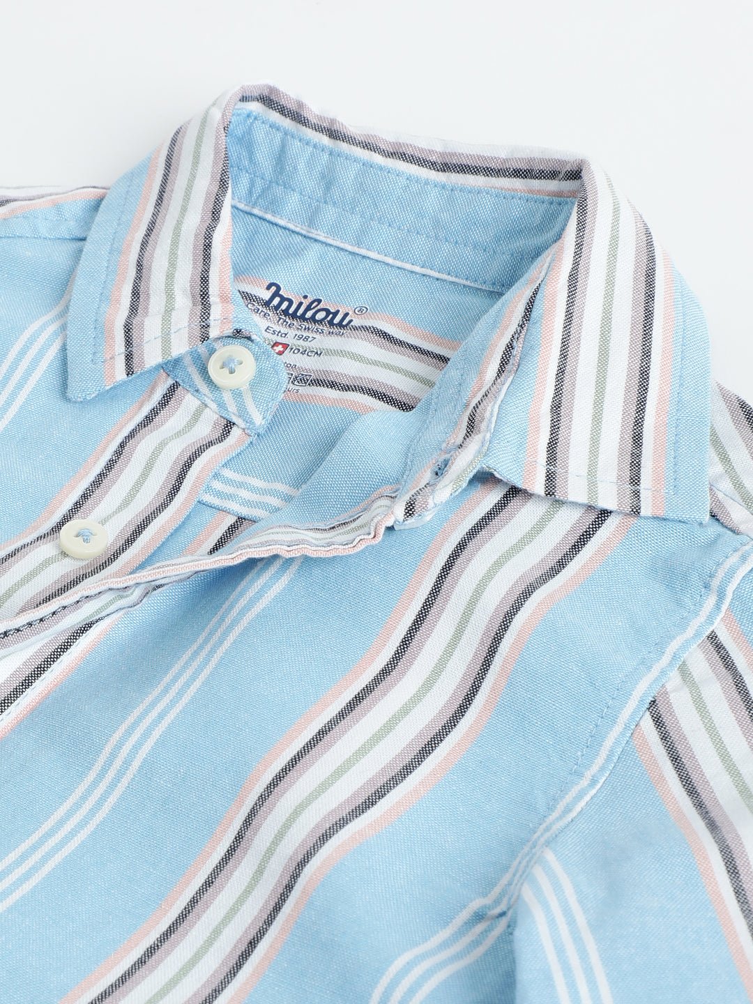 Full Sleeve Striped Bio-Washed Shirt - Milou - Care. The Swiss WayShirt