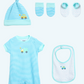 Milou Newborn Baby Romper Gift Set Blue Set