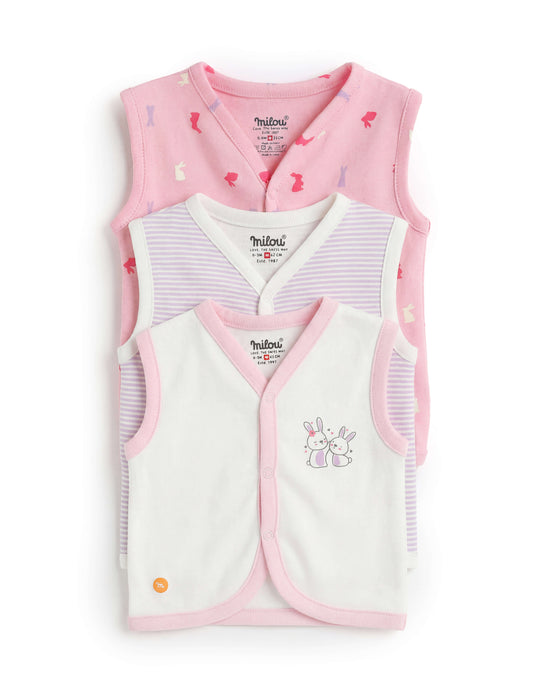 Milou Infant Unisex Printed Jabla Set of 3