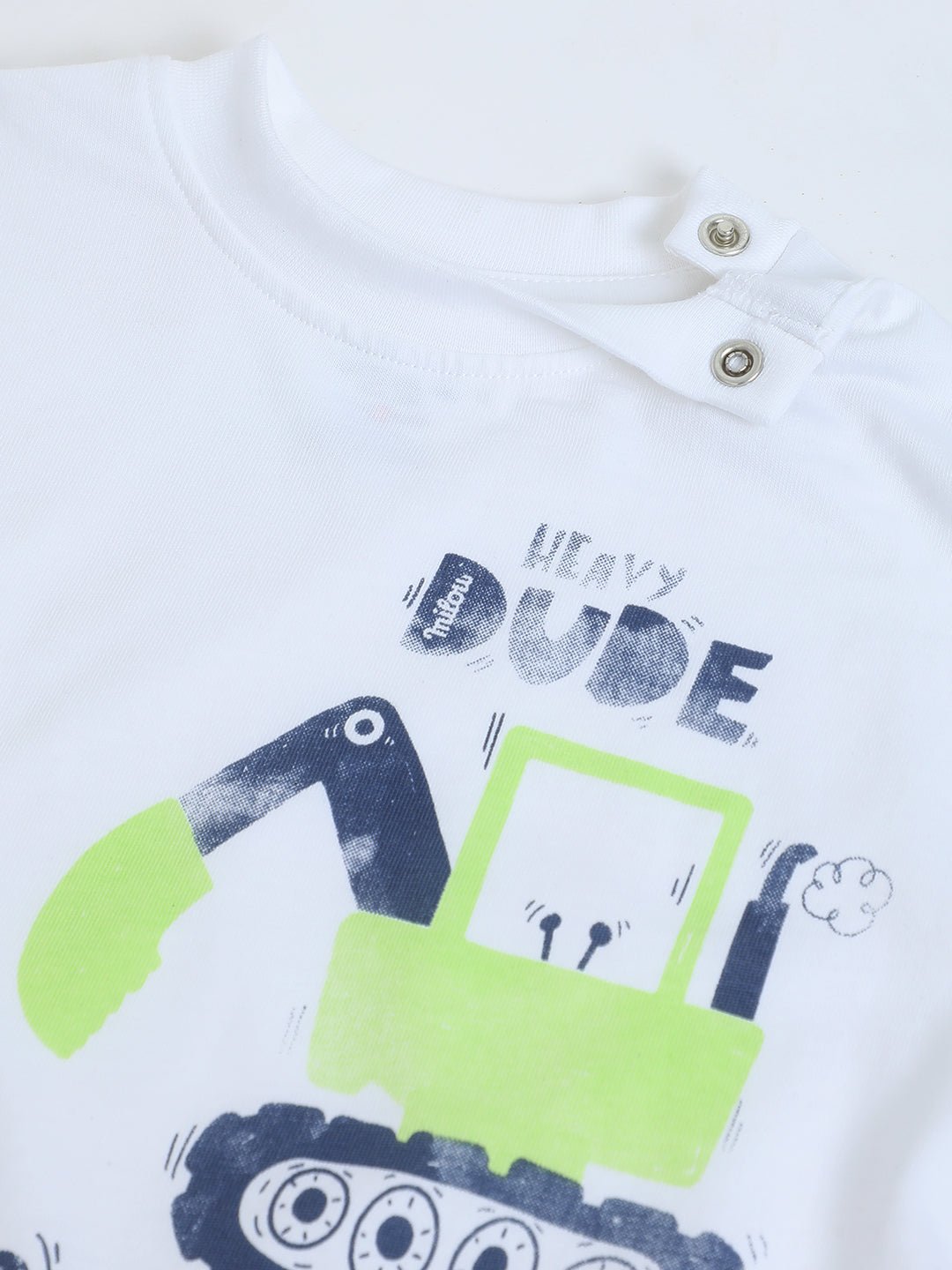 Milou Baby Boys Graphic T-Shirt Vehicle Print White - Milou - Care. The Swiss WayT-Shirt
