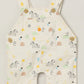 Milou Baby Boys Printed Dungaree White Animal Print - Milou - Care. The Swiss WayDungree