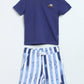 Milou Baby Boys T-Shirt & Shorts Set Blue Striped Set - Milou - Care. The Swiss WaySets & Suits