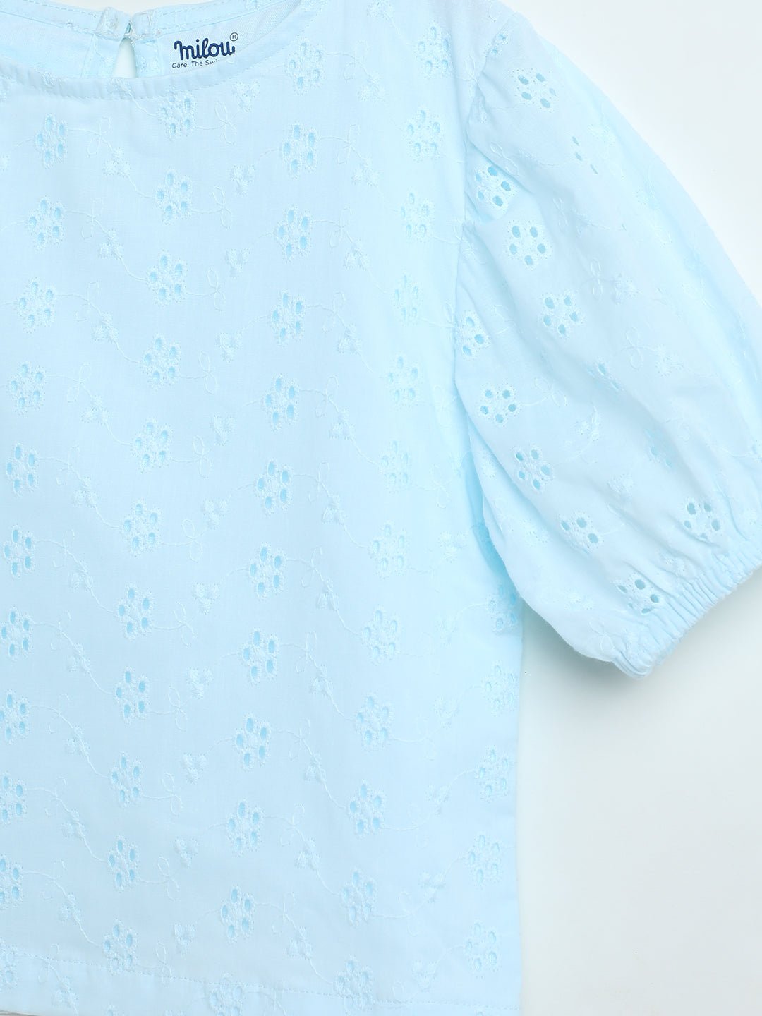 Milou Baby Girls Blue Cotton Top - Milou - Care. The Swiss WayTops & T-shirts