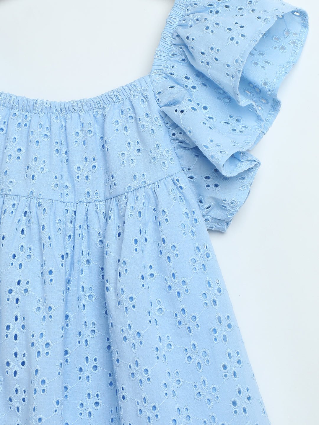 Milou Baby Girls Blue Hakoba Cotton Dress - Milou - Care. The Swiss WayDress