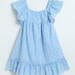 Milou Baby Girls Blue Hakoba Cotton Dress - Milou - Care. The Swiss WayDress