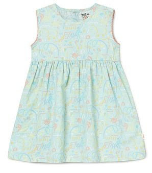 Milou Baby Girls Cotton Dress Mint Print - Milou - Care. The Swiss WayDress