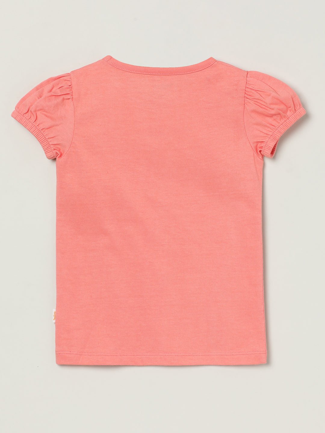 Milou Baby Girls Half Sleeve Printed T-Shirt Coral Pink - Milou - Care. The Swiss WayTops & T-shirts