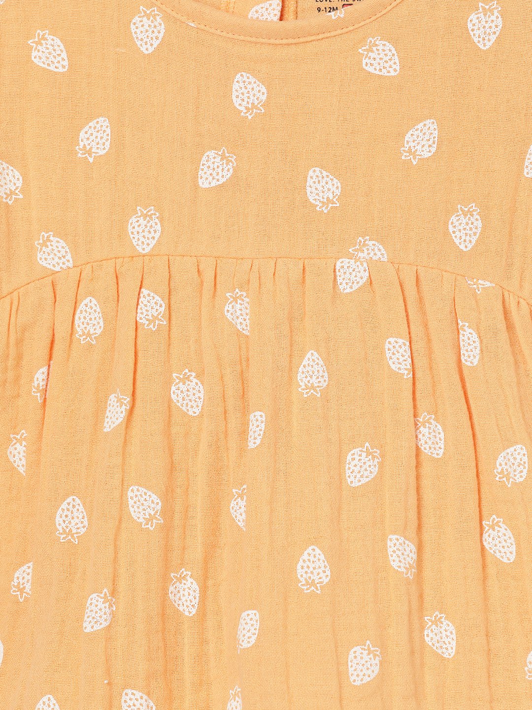 Milou Baby Girls Orange Printed Cotton Dress - Milou - Care. The Swiss WayDress