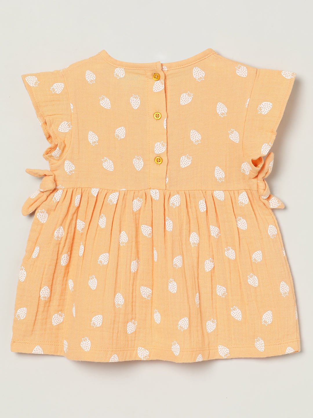 Milou Baby Girls Orange Printed Cotton Dress - Milou - Care. The Swiss WayDress