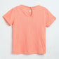 Milou Baby Girls Peach Cotton Top - Milou - Care. The Swiss WayTops & T-shirts