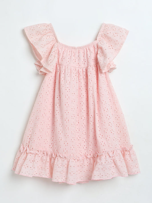 Milou Baby Girls Pink Hakoba Cotton Dress - Milou - Care. The Swiss WayDress