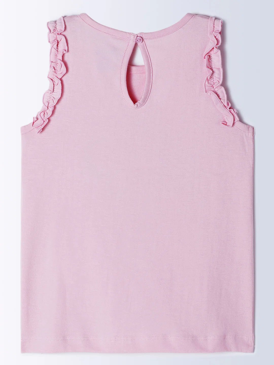 Milou Baby Girls Pink Sleeveless Cotton Top Butterfly Print - Milou - Care. The Swiss WayTops & T-shirts