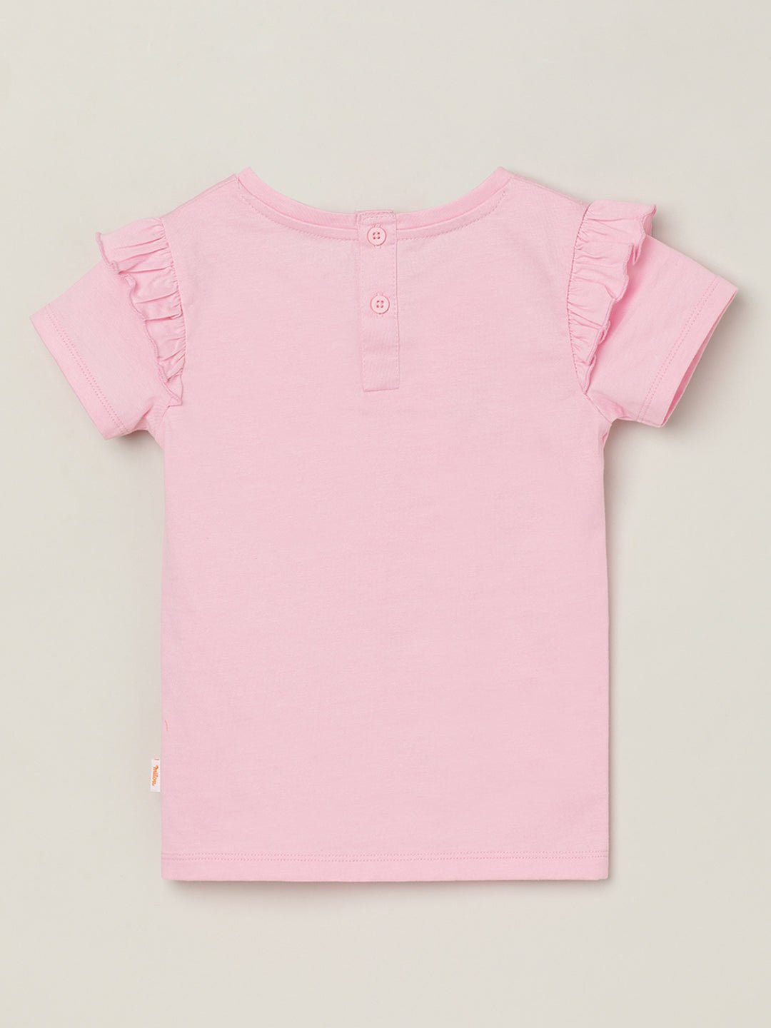 Milou Baby Girls Short Sleeve Printed T-Shirt Pink - Milou - Care. The Swiss WayTops & T-shirts