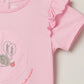 Milou Baby Girls Short Sleeve Printed T-Shirt Pink - Milou - Care. The Swiss WayTops & T-shirts