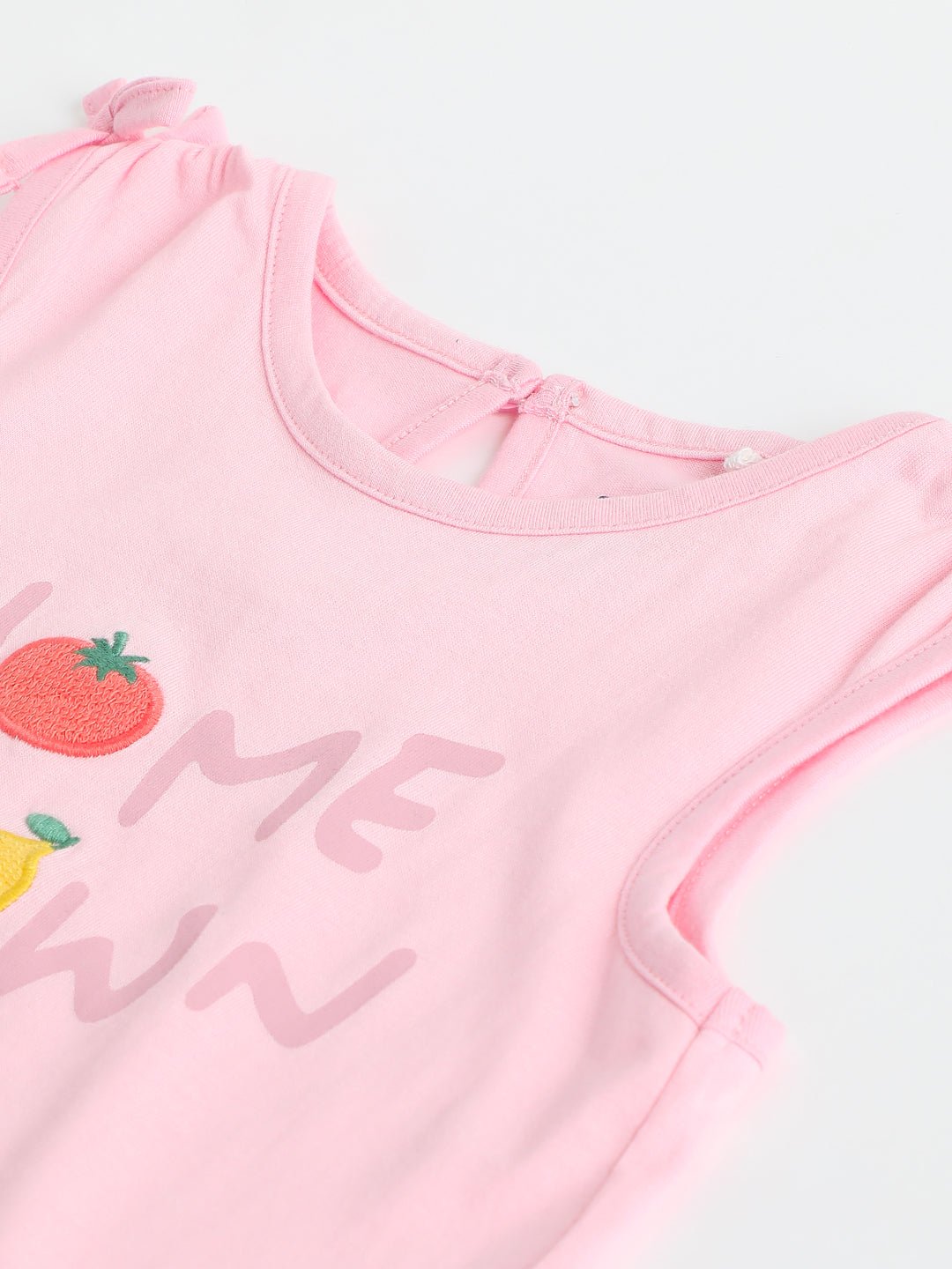 Milou Baby Girls Sleeveless Top Pink Graphic Print - Milou - Care. The Swiss WayTops & T-shirts