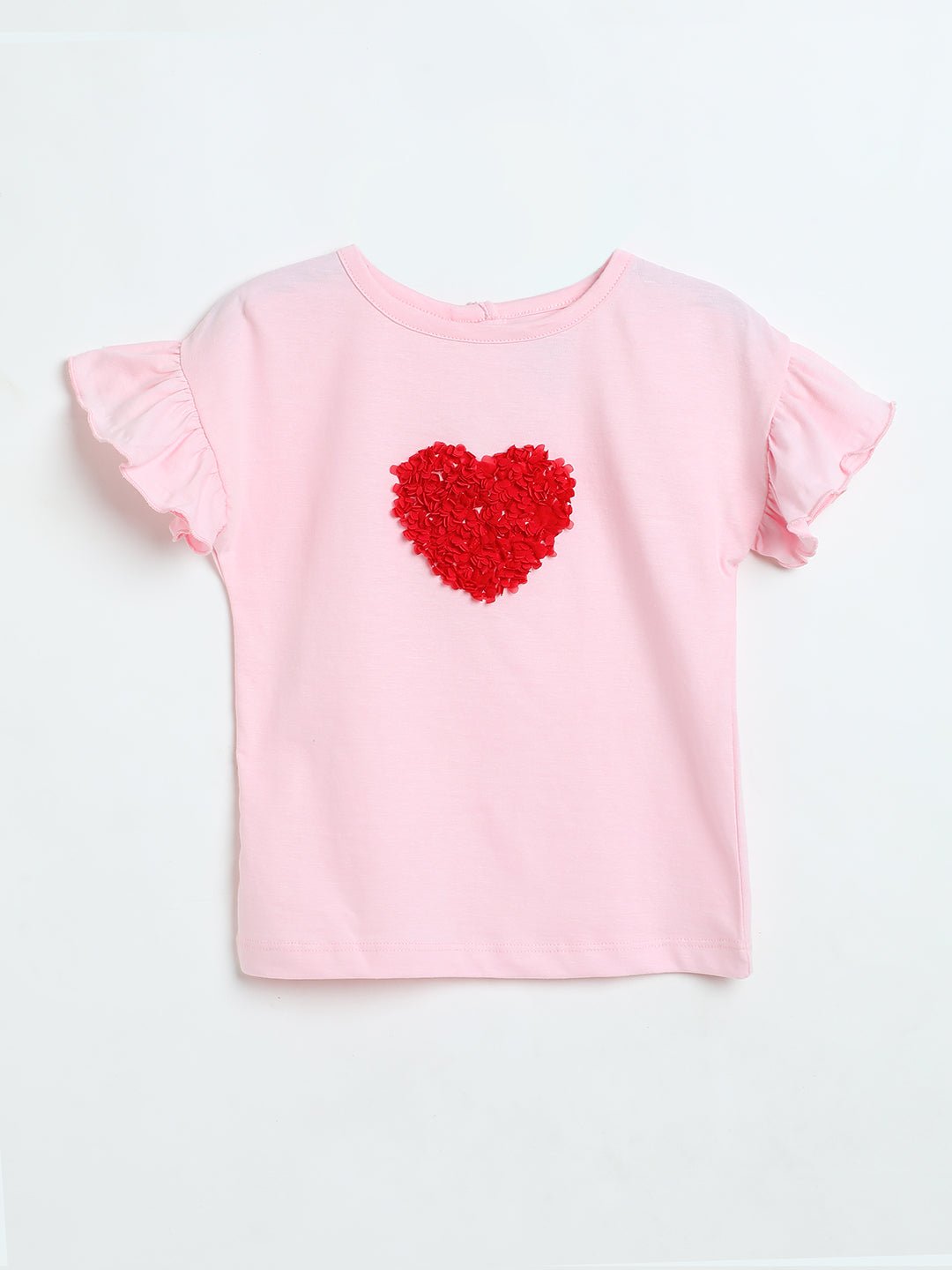 Milou Baby Girls T-Shirt Pink Heart Print - Milou - Care. The Swiss WayTops & T-shirts