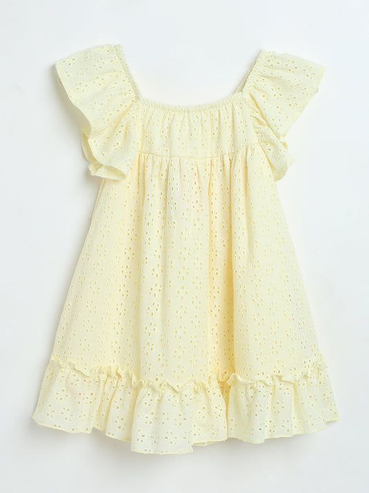 Milou Baby Girls Yellow Hakoba Cotton Dress - Milou - Care. The Swiss WayDress