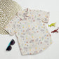 Milou Boys All Over Printed Half Sleeve Shirt White Animal Print - Milou - Care. The Swiss WayShirt