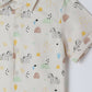 Milou Boys All Over Printed Half Sleeve Shirt White Animal Print - Milou - Care. The Swiss WayShirt