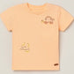 Milou Boys Bio-Washed T-Shirt & Shorts Set Peach & Blue - Milou - Care. The Swiss WaySets & Suits
