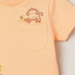 Milou Boys Bio-Washed T-Shirt & Shorts Set Peach & Blue - Milou - Care. The Swiss WaySets & Suits