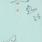 Milou Boys Cotton Bio-Washed Polo Neck T-Shirt Shark Print Mint Blue - Milou - Care. The Swiss WayPolo
