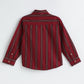 Milou Boys Cotton Full Sleeve Stripedd Bio-Washed Shirt Maroon Striped - Milou - Care. The Swiss WayShirt