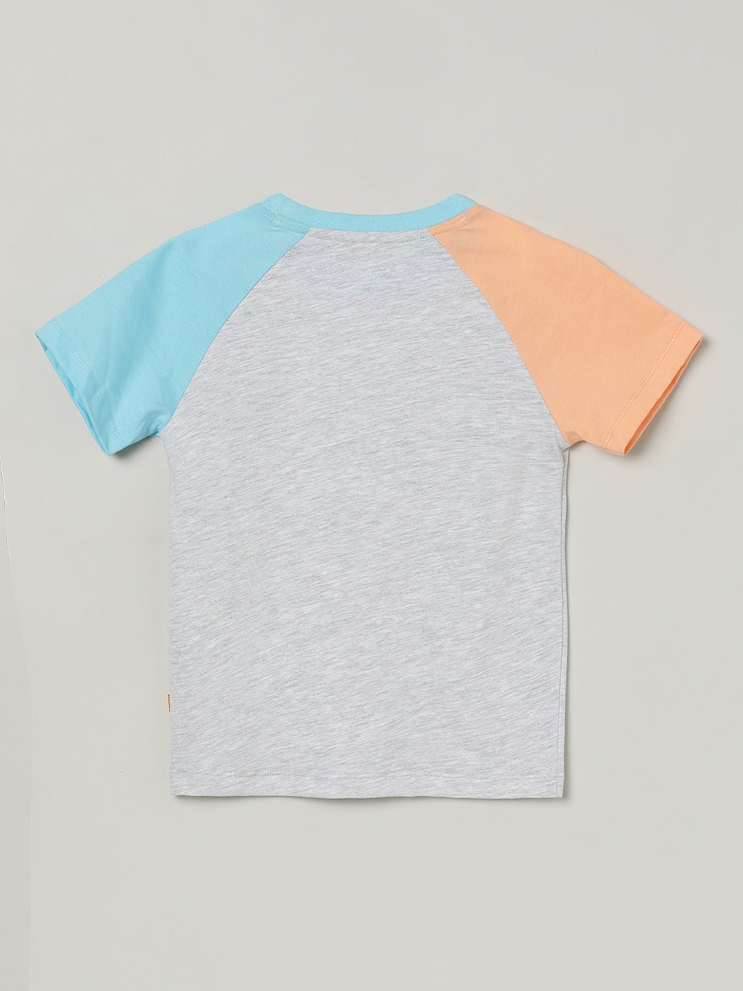Milou Boys Cotton T-Shirt Grey & Peach - Milou - Care. The Swiss WayT-Shirt