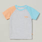 Milou Boys Cotton T-Shirt Grey & Peach - Milou - Care. The Swiss WayT-Shirt