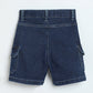 Milou Boys Dark Blue Denim Cargo Shorts - Milou - Care. The Swiss WayShorts
