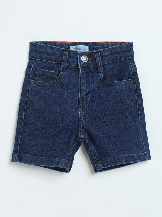 Milou Boys Dark Blue Denim Shorts - Milou - Care. The Swiss WayShorts